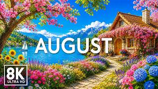 August 2026 🌻 Endless Summer Paradise 8K | Colorful Flower Fields & Beautiful Nature