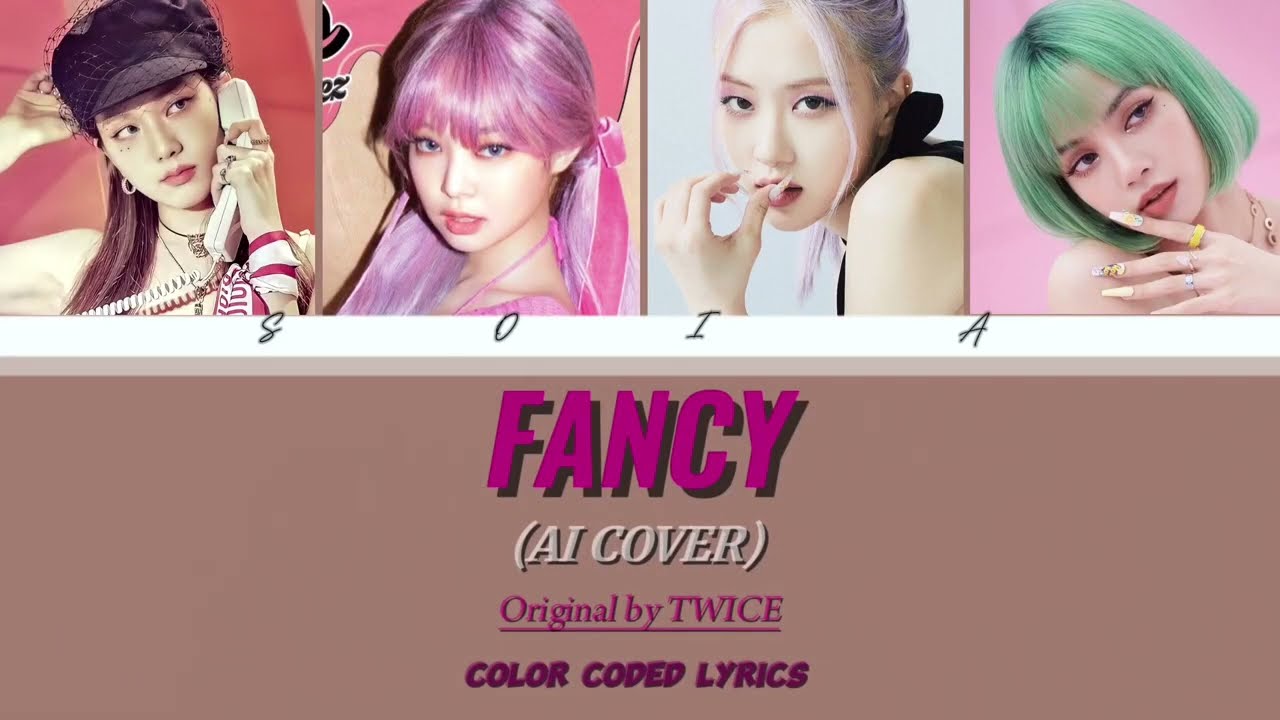 [AI COVER] FANCY - BLACKPINK Original by TWICE (Color Coded Lyrics)