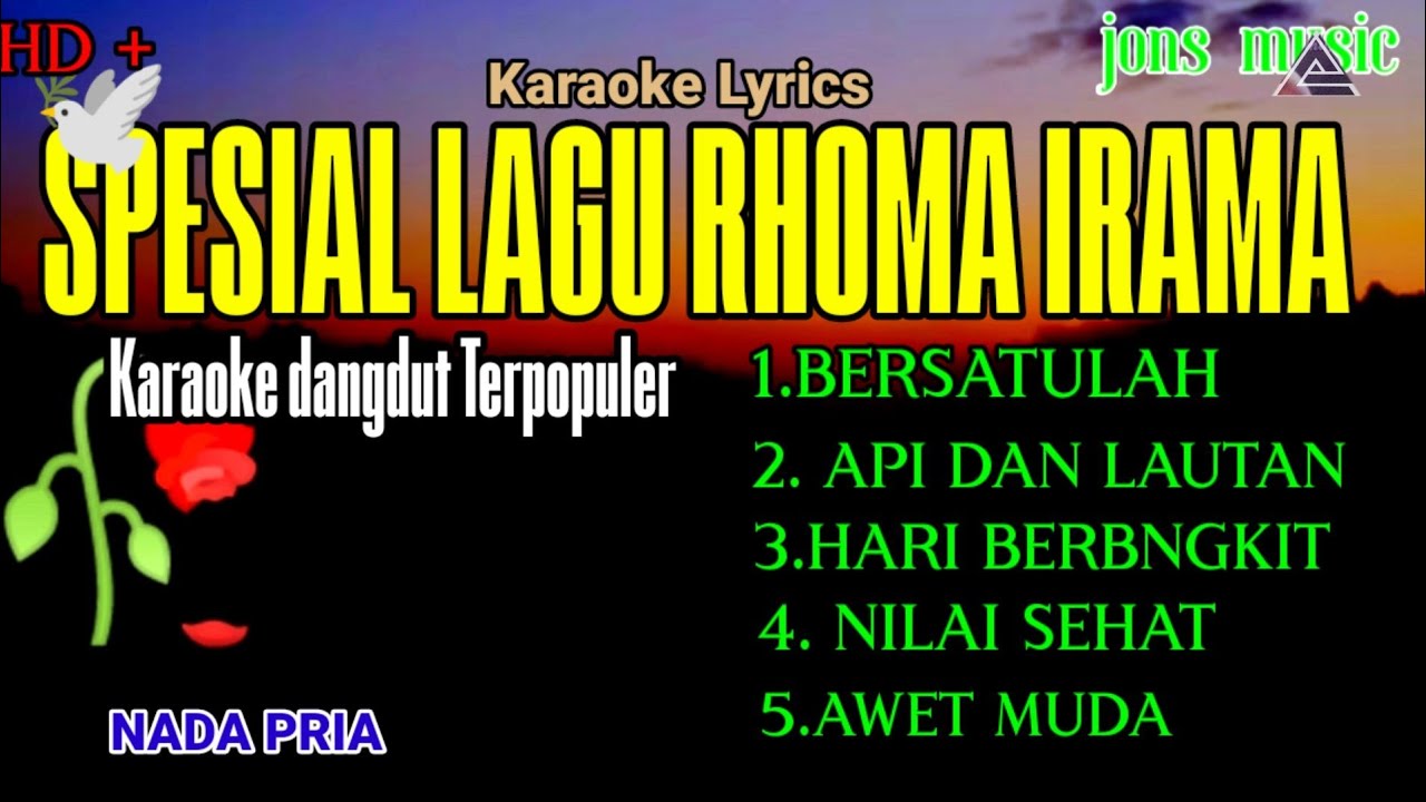 SPESIAL LAGU DANGDUT RHOMA IRAMA KARAOKE DANGDUT YouTube