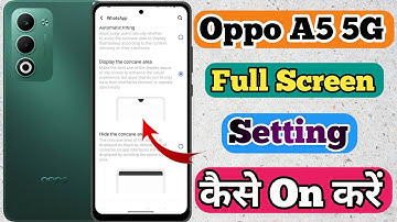 How To Full Screen Display In Oppo A5 5g // Oppo A5 5g Me Full Screen Display Kaise On Kare