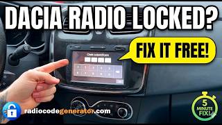 How to Get Dacia Radio Code ( Pin CODE ) for Media Nav & Bluetooth Navigations - Fast & Easy!