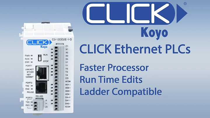 CLICK Ethernet PLC: The Any Budget PLC at AutomationDirect