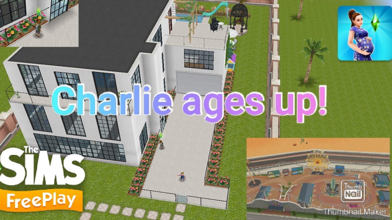The Sims freeplay lets play episode 2: Charlie ages up! - YouTube