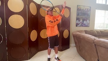 World class corrective technique! Hit the ball on the side of the racket try this - Rick Macci
