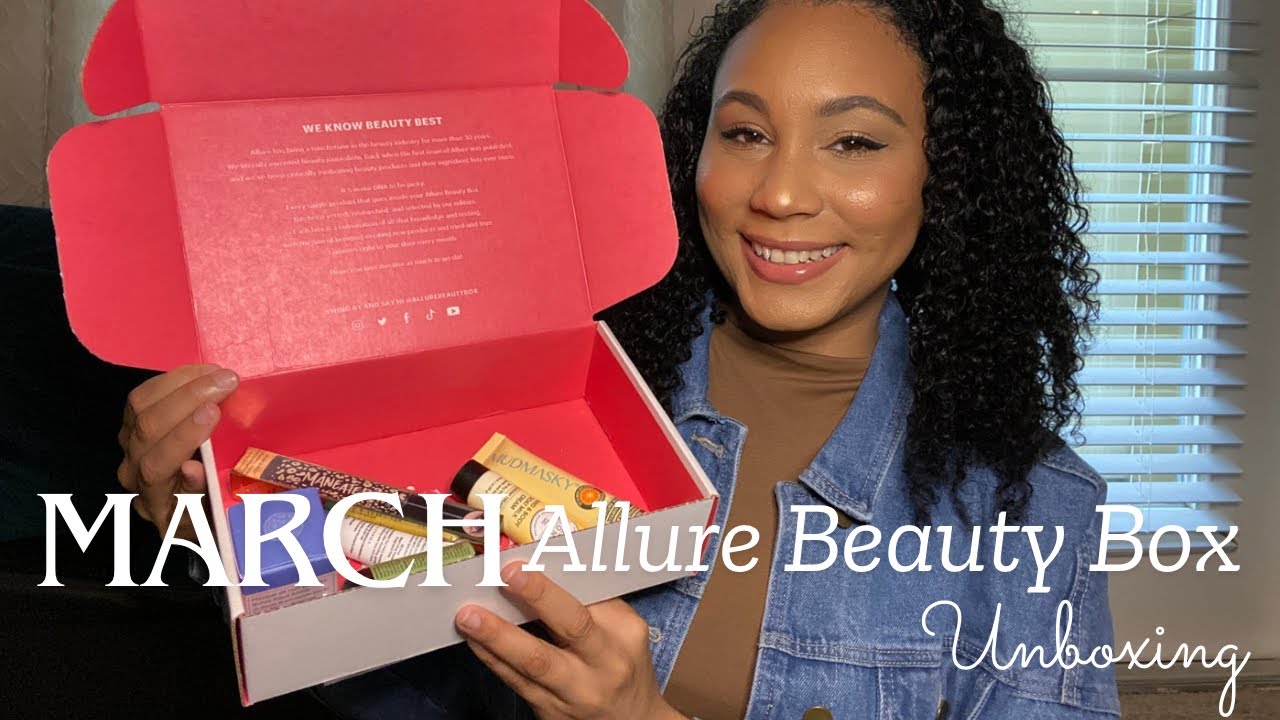 Unboxing My Allure Beauty Box YouTube