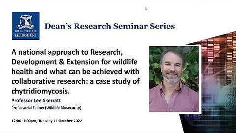 Dean's Research Seminar: "A case study of chytridi...