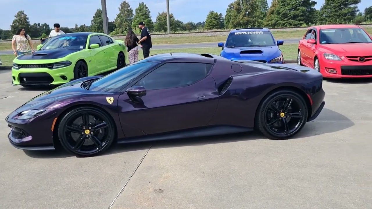 cars and coffee August 25 2024 Ferrari  lambo  viper and McLaren shuts down meet