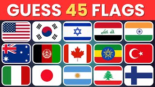 🚩 Guess the Flags of the World! 🌍 | Can You Score 45/45? screenshot 2