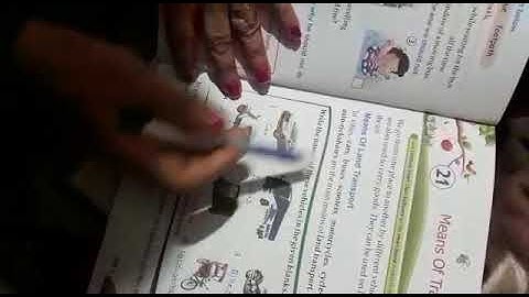 Class 1: EVS Chapter 21 - Means of Transport/ Explanation