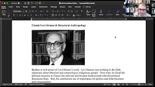 Structuralism 3: Levi-Strauss and \\