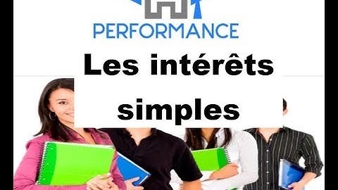 Math. financière : Les intérêts simples 1