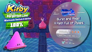 Kirby and the Forgotten Land - Switch 2 100% Walkthrough – Burst and Rise! A Path Full of Pipes