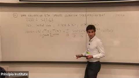 Lev Vidmar: Introduction to Eigenstate Thermalization Hypothesis - Class 2