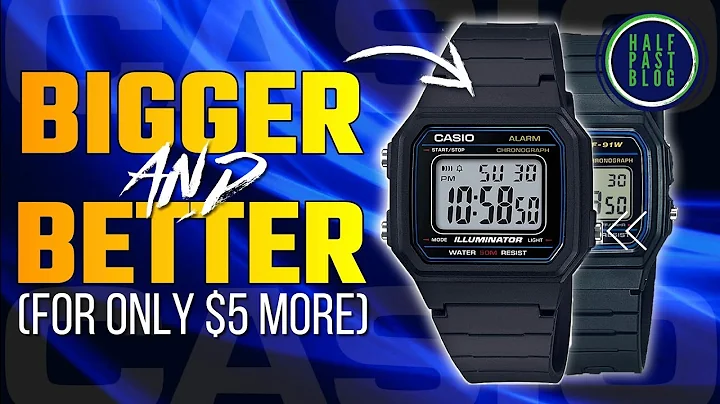 BIGGER, BRIGHTER, and BETTER than F91-W in every way: the CASIO W-217H (watch review)