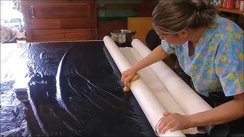 Prepping The Canvas Before Creating The Rug