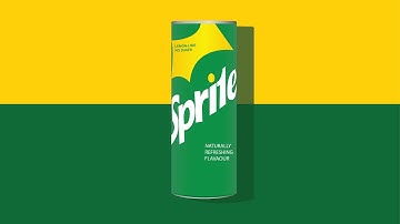 Realistic 3D Sprite Bottle Design in Adobe illustrator .