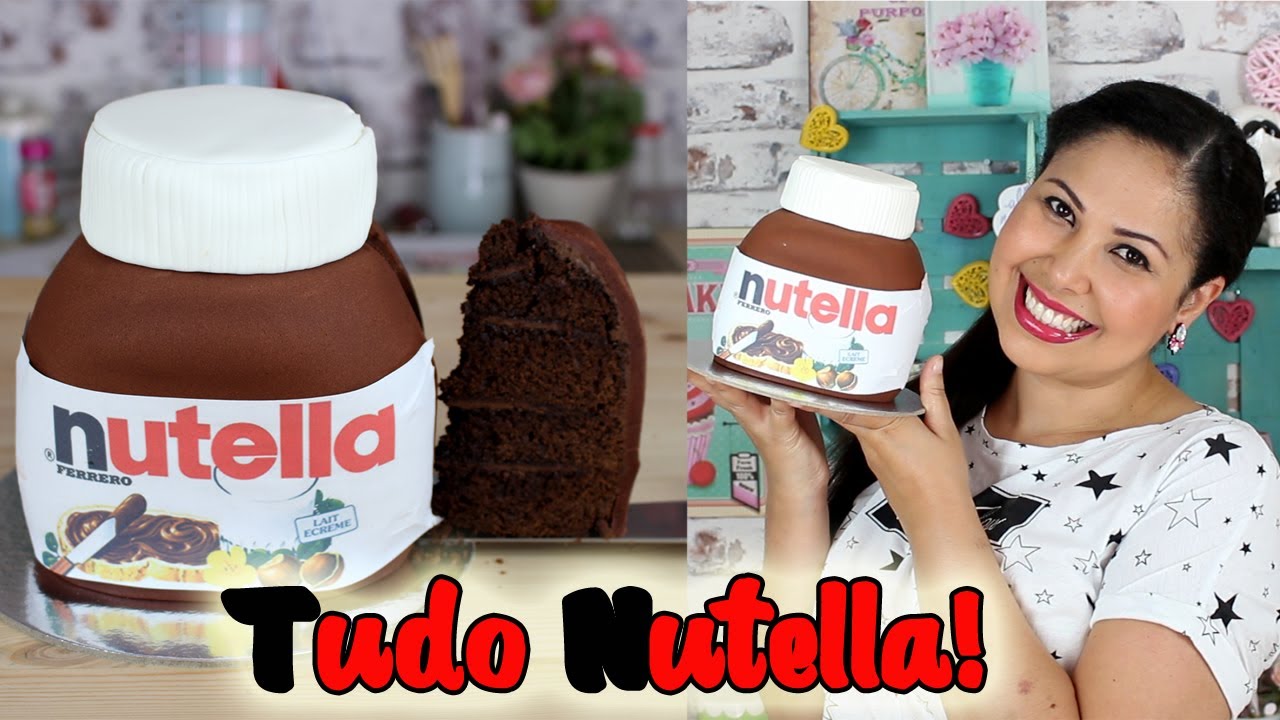 Bolo Pote de Nutella | Como Fazer Bolo em Forma de Nutella | Cakepedia