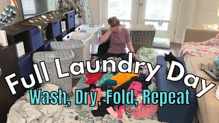 Full Day Of Laundry Motivation - I DID 8 LOADS OF LAUNDRY! Pleasantly Sarah