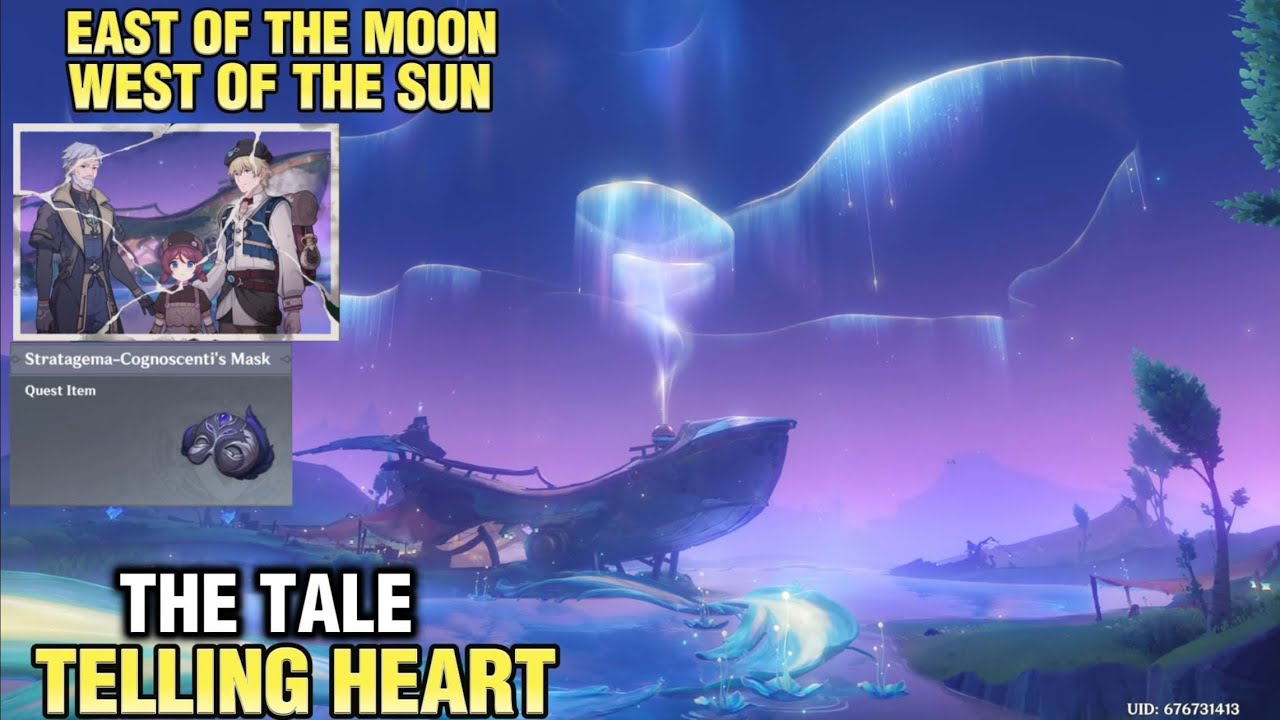 The Tale Telling Heart ~ East of the Moon, West of the Sun World Quest and Puzzle | Genshin Impact 