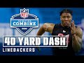 Linebackers Run the 40-Yard Dash at the 2020 NFL Scouting Combine