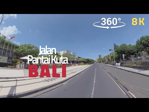 (360˚ VR 8K) Kuta Beach, Bali during COVID19 | VR travel TV |
