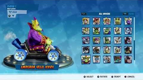 Crash Team Racing Nitro Fueled - All 56 Playable Characters