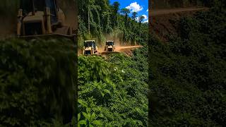 Mountain Cliff Road Built From a Remote Jungle#construction #timelapse
