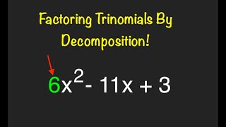 How to Factor By Decomposition | The Learning Nest |