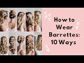 How to Wear Barrettes in your Hair | Beauty | Running in Heels