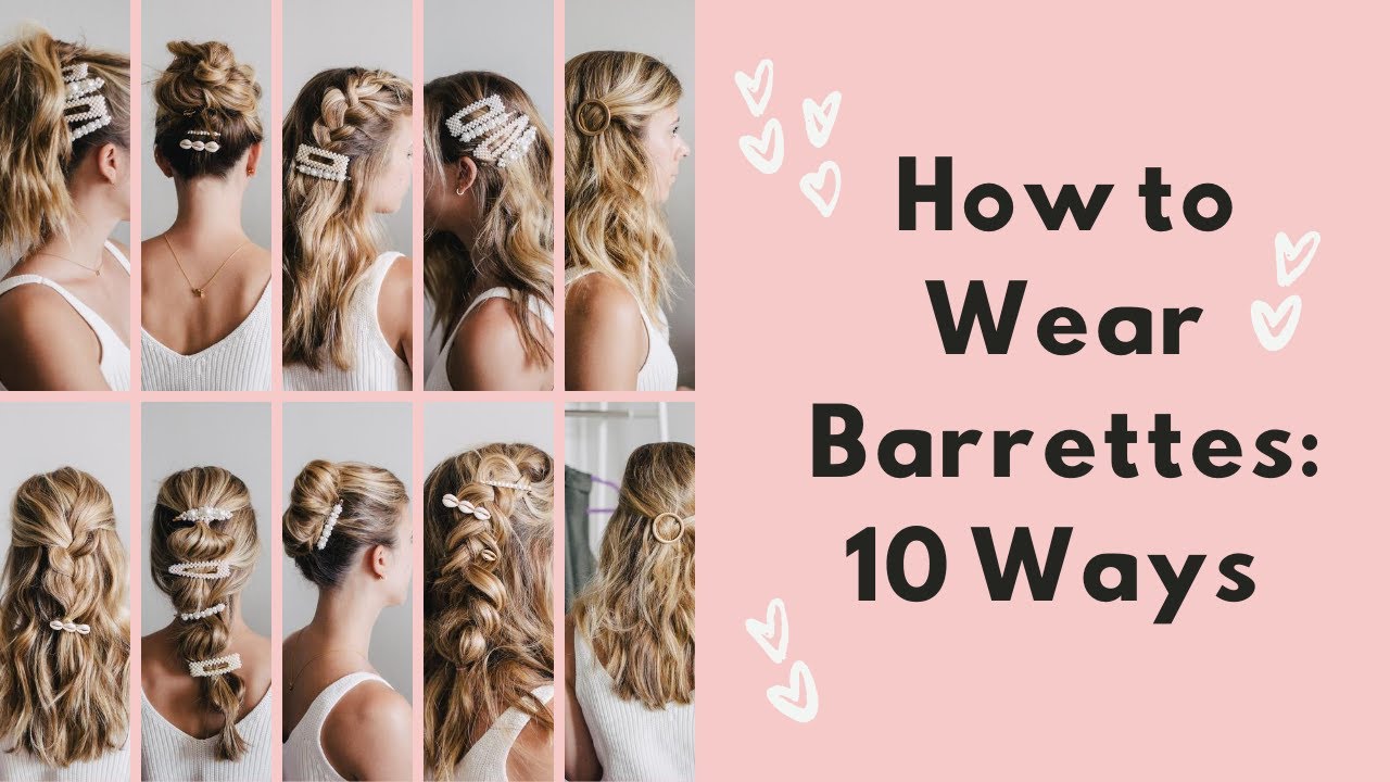 How To Use Barrette Clips, Hair Tutorial