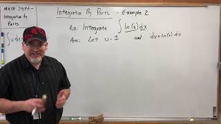 MATH 2414 - Integration by Parts (3): Example 2