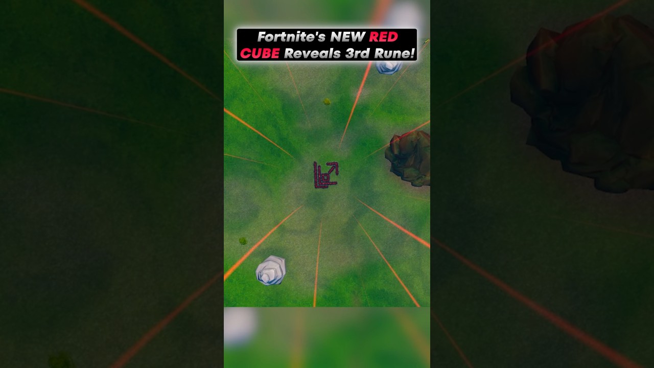Fortnite's NEW RED CUBE Reveals 3rd Rune! 😱 