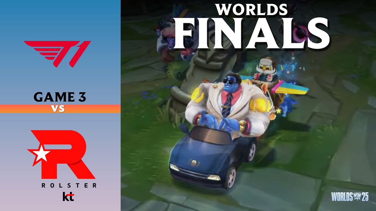 T1 vs KT 💥Cuzz MUNDO! | WORLDS FINALS 2025 Game 3