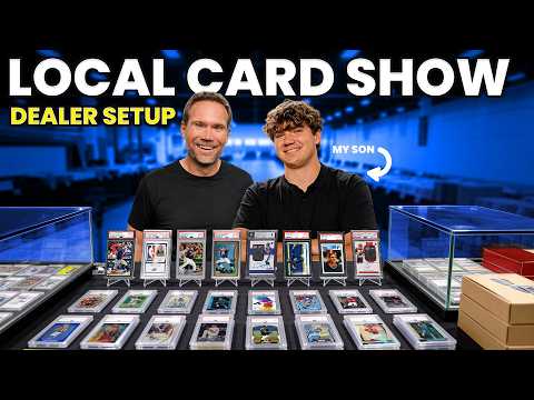 I Set Up as a Dealer at a Local Card Show with My Son (Dealer Perspective)