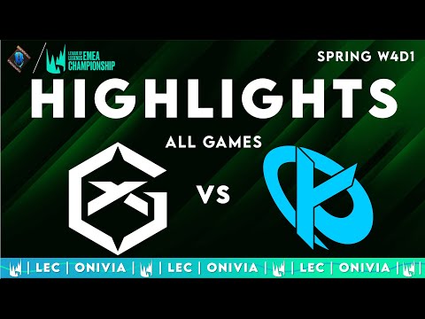 GX vs KC ALL GAMES Highlights | LEC Spring 2025 | GIANTX vs Karmine Corp by Onivia