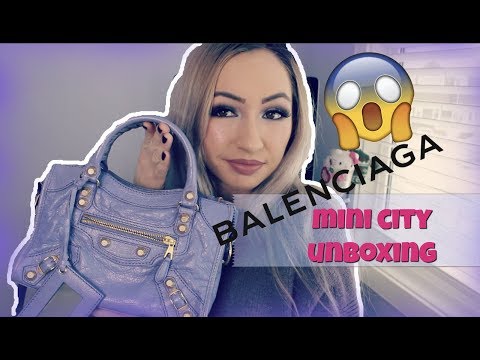 balenciaga mini city unboxing