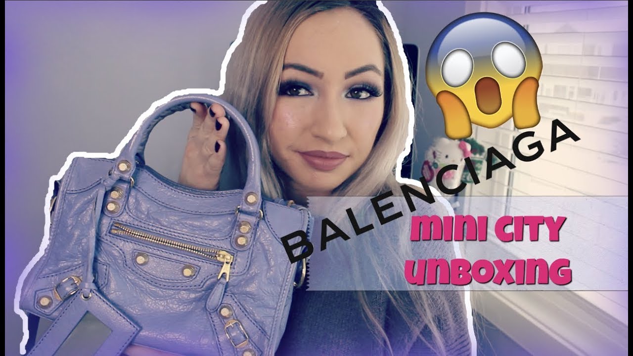 balenciaga mini city unboxing