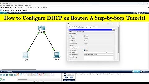 DHCP Configuration on Router - Step by Step
