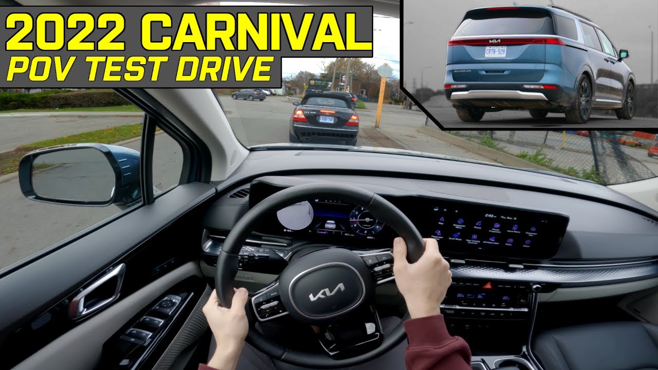 KIA CARNIVAL SX (PRESTIGE) 2022 года — тест-драйв от первого лица в формате 4K