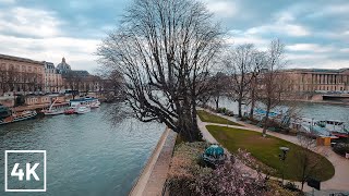 PARIS WALK - WALKING at the EDGE of THE SEINE in PARIS - 4K (Pont Neuf to Place Dauphine)