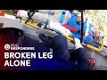 Hiker Crawls on BROKEN LEG For Miles Before Being Rescued | Real Responders