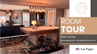 MGM Grand Las Vegas Marquee Two Bedroom Suite Tour | Pool Table & Luxury Suite