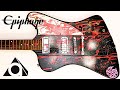 個性的な塗装が施されたギターをクリーニングしました。-I cleaned up the uniquely painted guitar.-