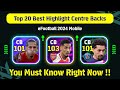 Top 20 best highlight centre backs  cb  in efootball 2024 mobile  best cb in efootball 2024