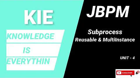JBPM Subprocess | Reusable subprocess | Multiinstance subprocess | Unit 4 | KIE TUTORIALS