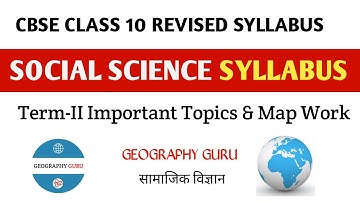 Class 10 Revised Syllabus 2023-24 | Social Science SSt Syllabus Reduced deleted pdf Cbse #class10sst