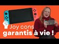 Une garantie à vie sur des joy-con de Nintendo Switch