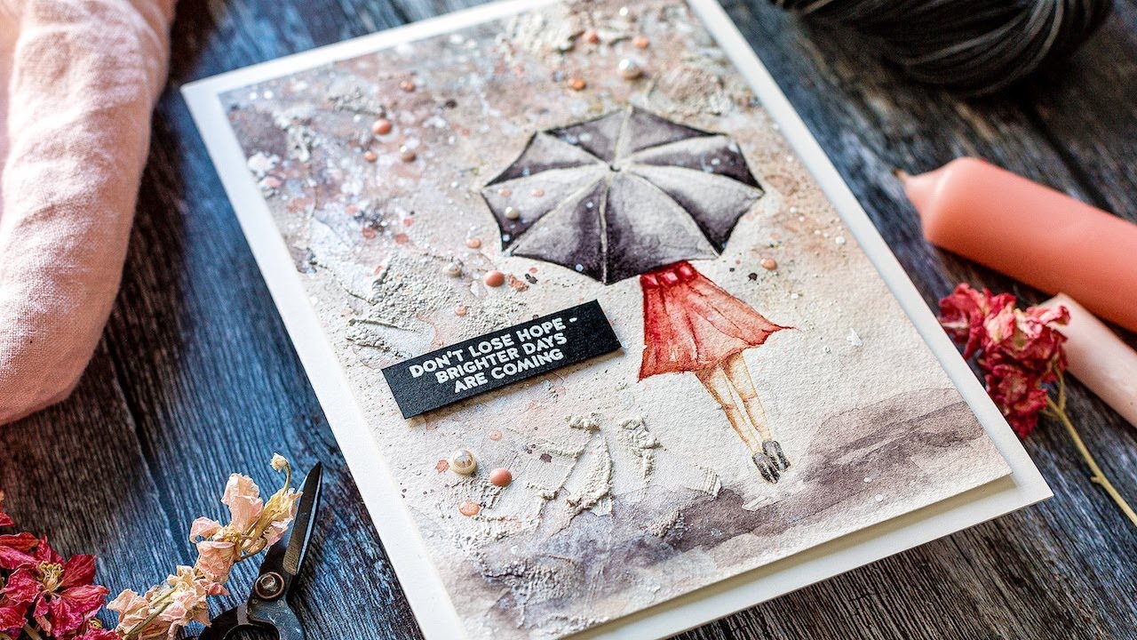 Doodling with Debby: Watercolor and Texture Nuvo Expanding Mousse - YouTube