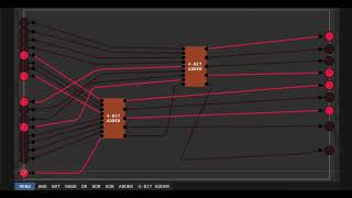 How to create a 1-bit, 4-bit, and an 8-bit adder | Digital Logic Sim EP 1