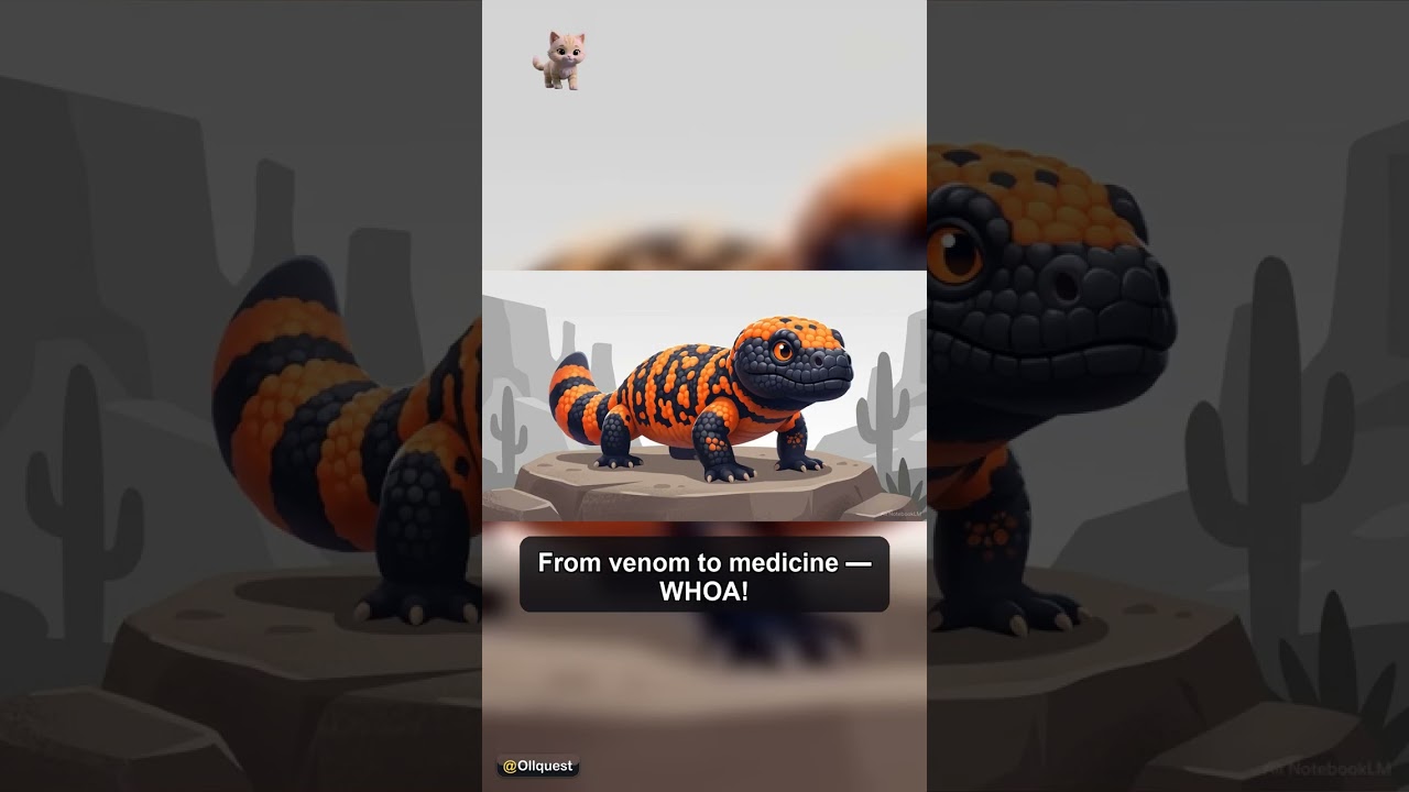 Meet the Gila Monster: Nature's Coolest Lizard (Part 3) 🚀 #Shorts